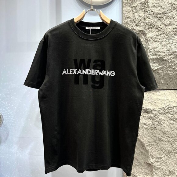 Alexander Wang Printed Lettering Short-Sleeved T-Shirt - Picture 2 of 10